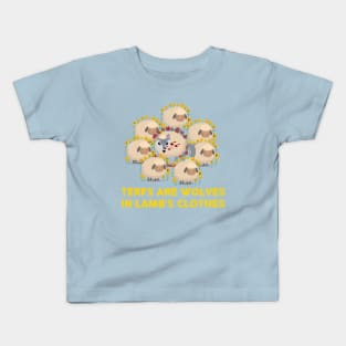 terfs are wolves in lamb's clothes Kids T-Shirt